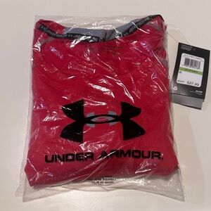 Under Armour Red Tee with Black Logo